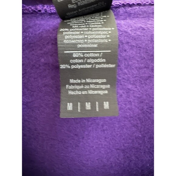 Waukegan Wrestling Distressed Retro Wrestler Pullover Hoodie purple size M - Picture 9 of 12